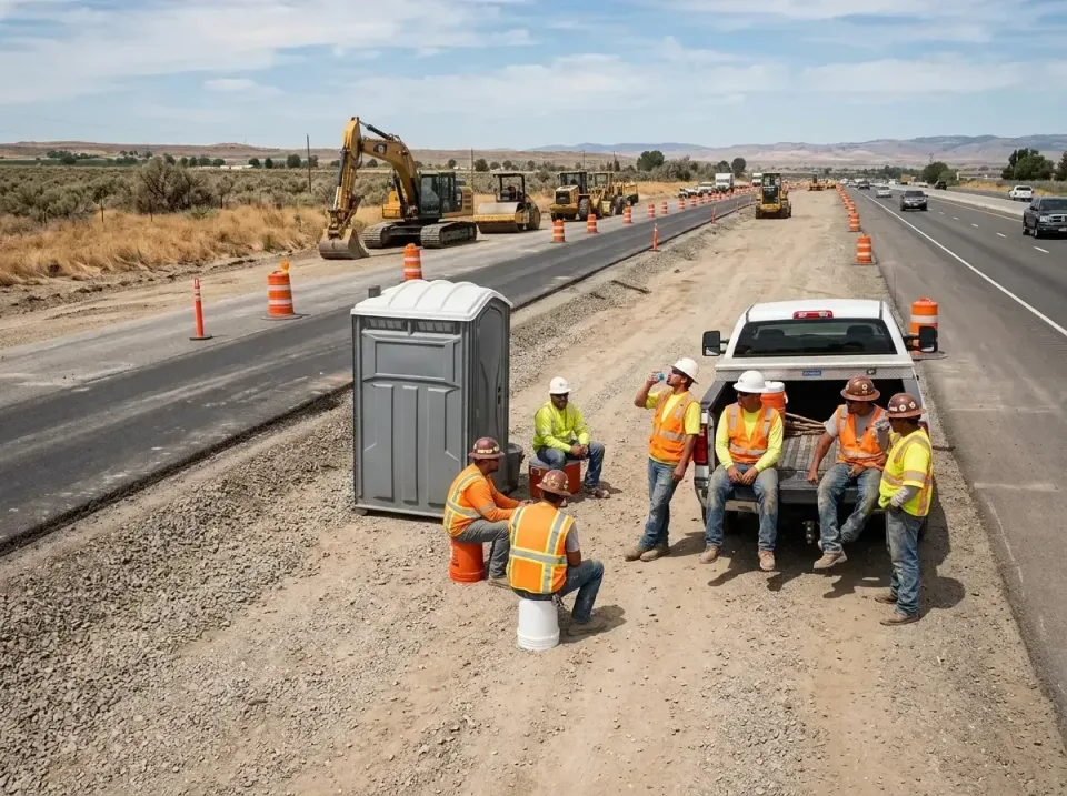 highway-road-construction-crew-007 — frequently asked questions, Porta Potty and Restroom Rentals in Battle Ground, WA